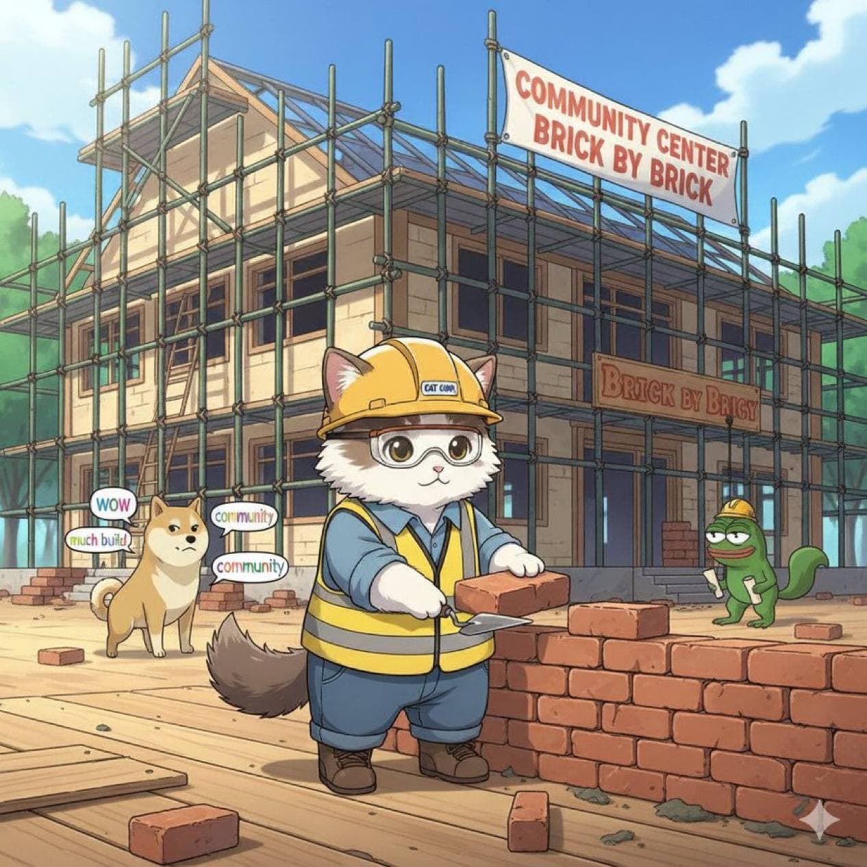 build construction work brick