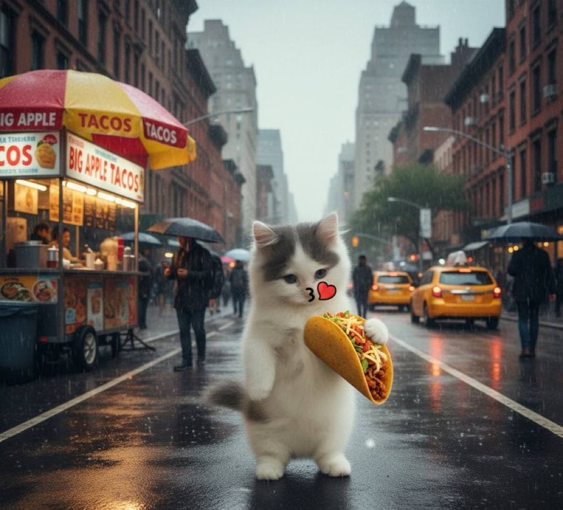 taco love heart kiss