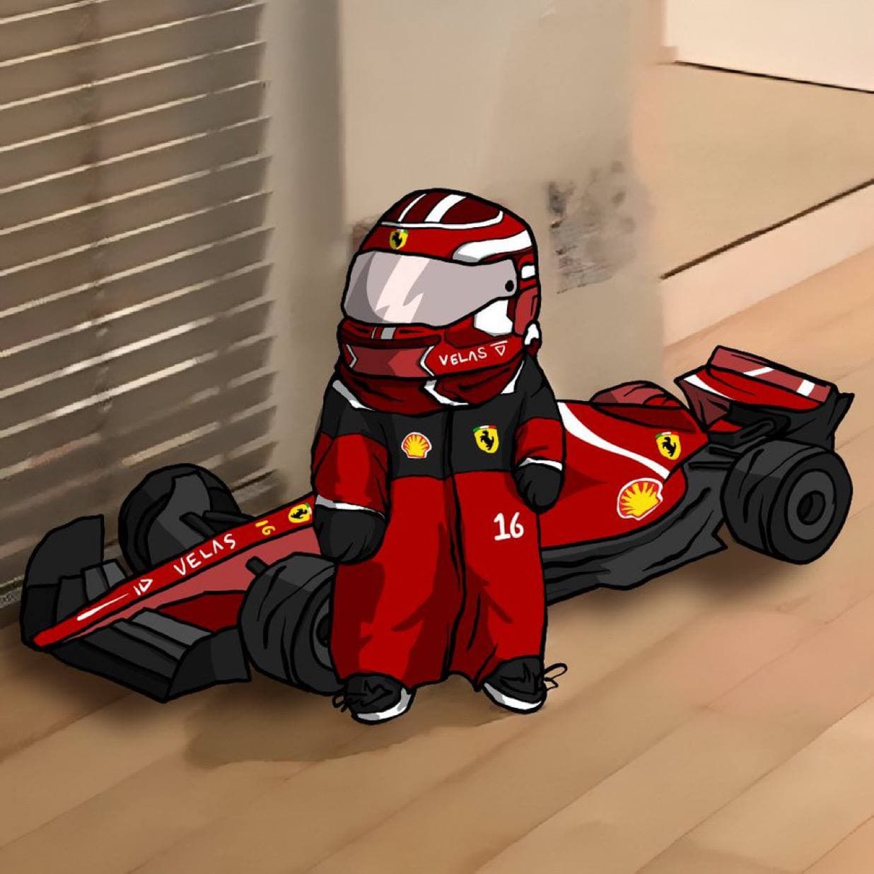 race car ferrari f1