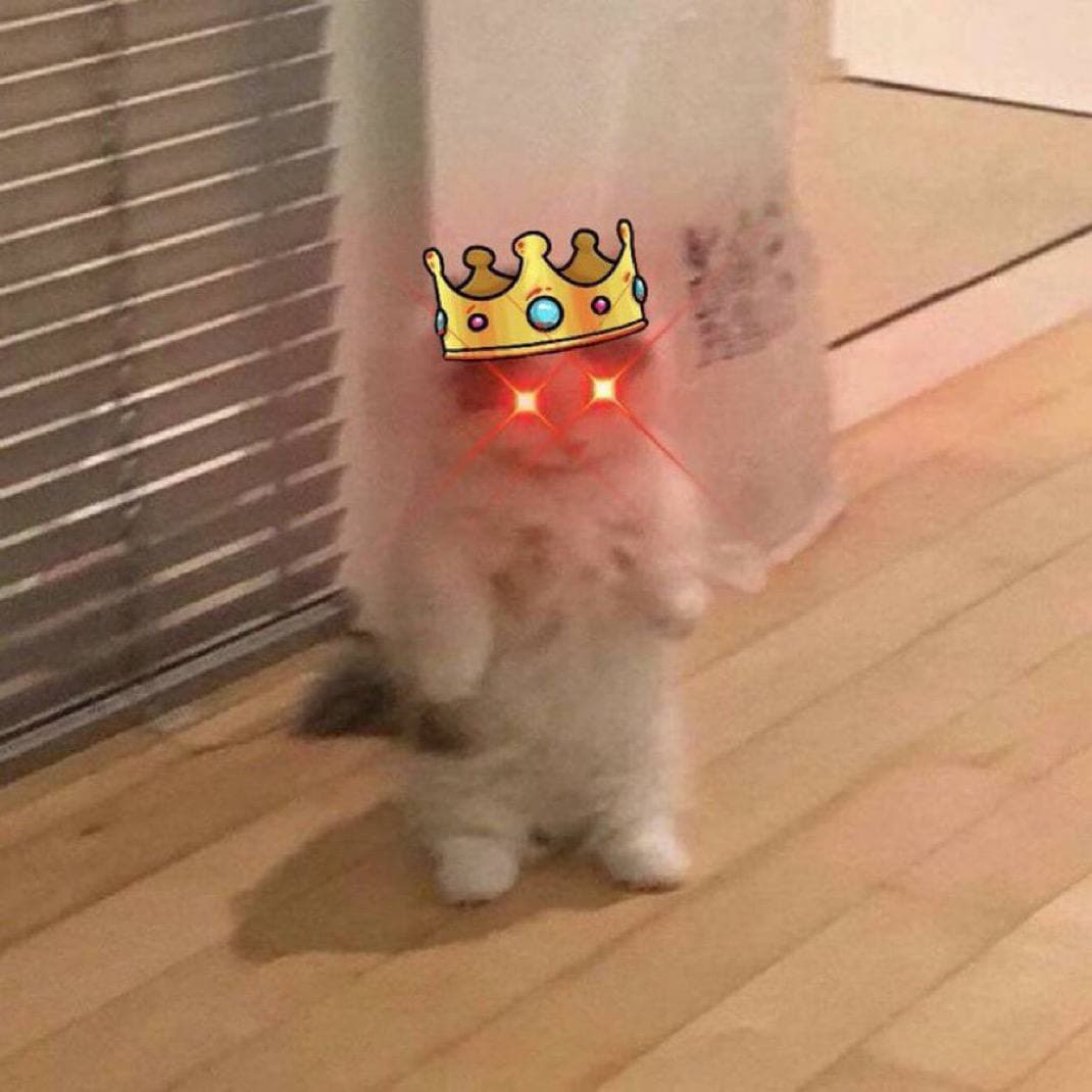king crown laser eyes