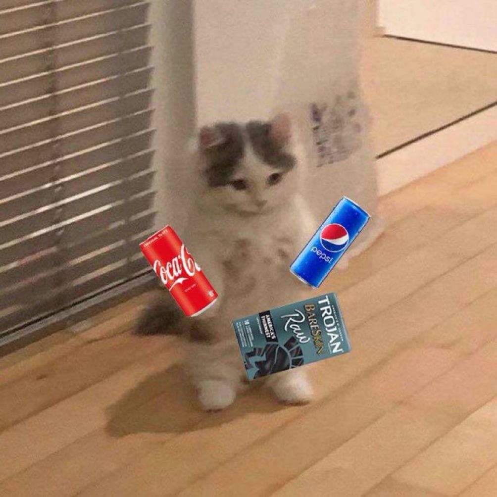 coke pepsi trojan condom