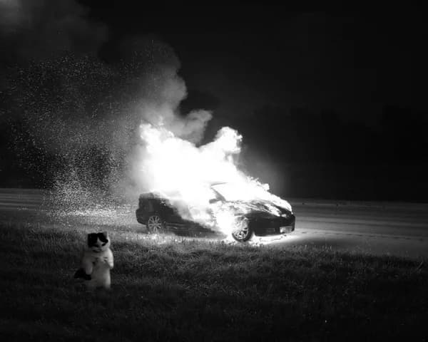 crash fire burn