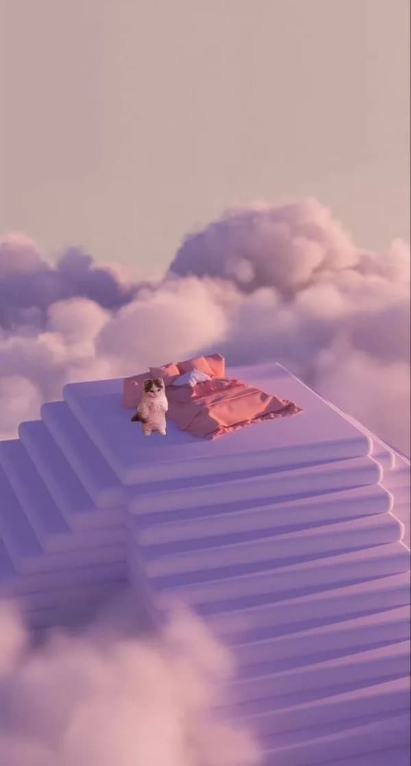 heaven sky cloud high bed