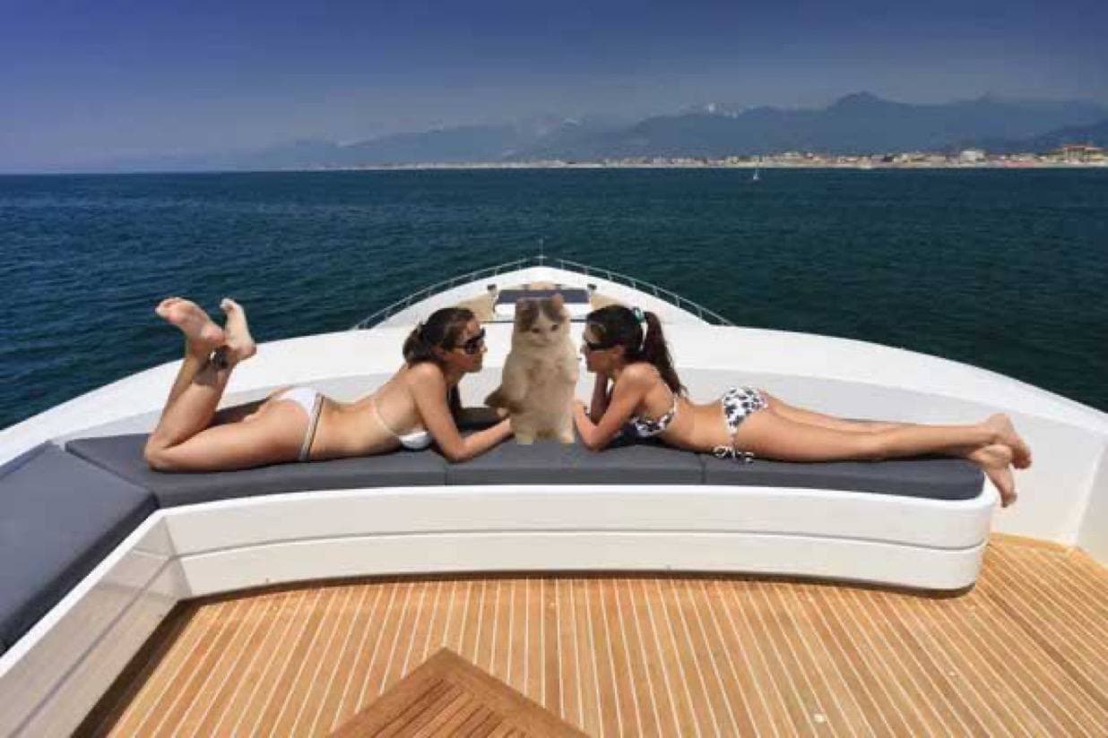 girl boat ocean sea brunette ship