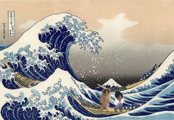 wave ocean raft