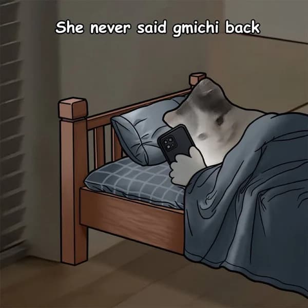 night bed gmichi sad