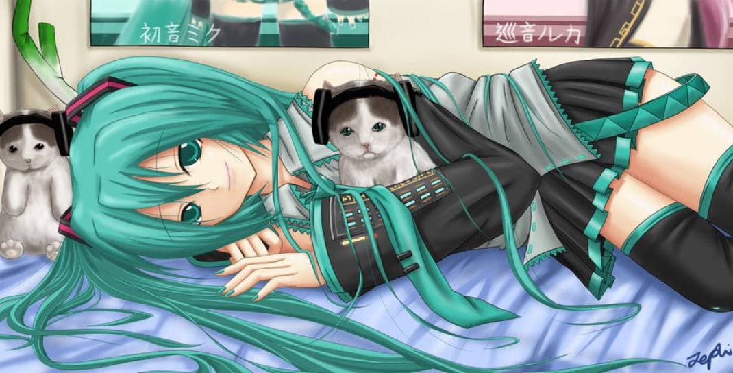 anime girly cute miku